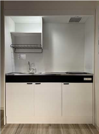 広島市西区打越町、マンションのキッチン画像です