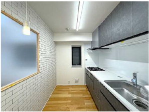 広島市中区舟入中町、マンションのキッチン画像です