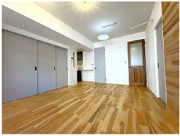 広島市中区舟入中町、マンションの居間画像です