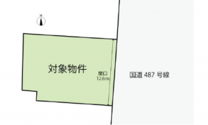 広島市南区宇品御幸、土地の間取り画像です