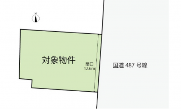 広島市南区宇品御幸、土地の間取り画像です