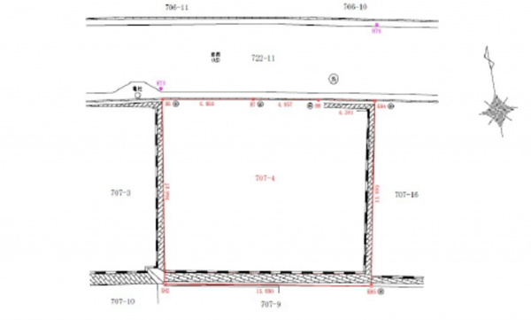 広島市西区井口、土地の間取り画像です