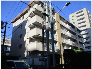 広島市西区井口明神、マンションの外観画像です