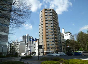 広島市中区中島町、マンションの外観画像です