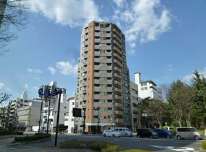 広島市中区中島町、マンションの外観画像です