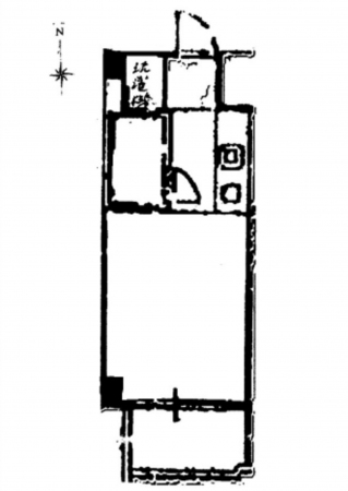 広島市中区猫屋町、収益物件/マンションの間取り画像です