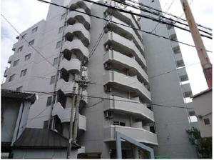 広島市南区皆実町、マンションの外観画像です