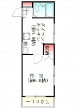 広島市南区皆実町、マンションの間取り画像です