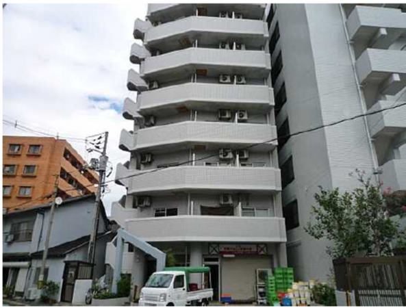 広島市南区皆実町、マンションの外観画像です