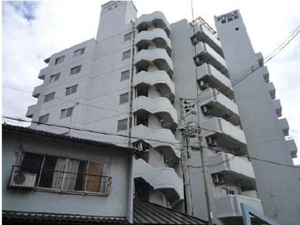 広島市南区皆実町、マンションの外観画像です