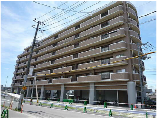 広島市南区南蟹屋、マンションの外観画像です