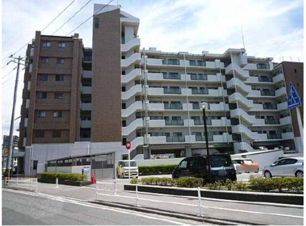 広島市南区南蟹屋、マンションの外観画像です