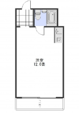 広島市中区西平塚町、収益物件/マンションの間取り画像です