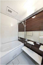 呉市中央、マンションの風呂画像です