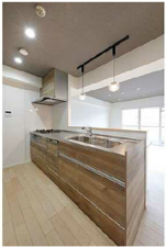 呉市中央、マンションのキッチン画像です