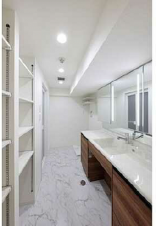 呉市中央、マンションの洗面画像です