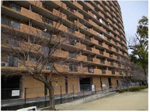 広島市西区田方、マンションの外観画像です