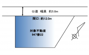 広島市南区仁保、土地の間取り画像です