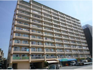 広島市南区宇品海岸、マンションの外観画像です