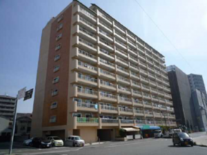 広島市南区宇品海岸、マンションの外観画像です