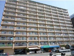 広島市南区宇品海岸、マンションの外観画像です