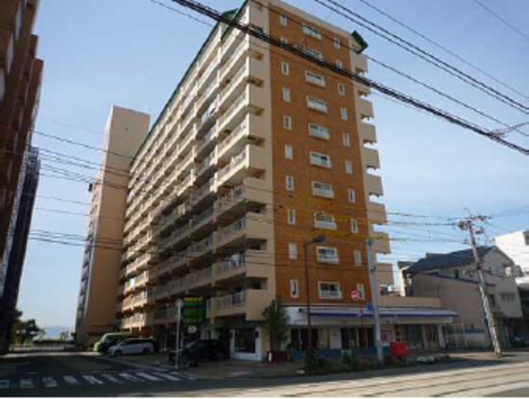 広島市南区宇品海岸、マンションの外観画像です