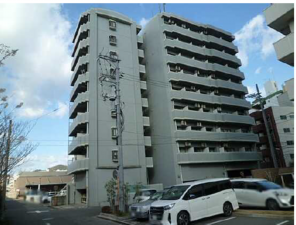 広島市西区三篠町、マンションの外観画像です