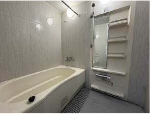 広島市東区牛田早稲田、マンションの風呂画像です