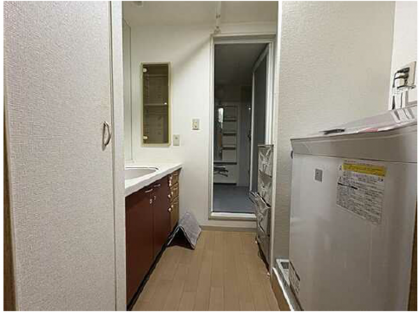 広島市東区牛田早稲田、マンションの洗面画像です