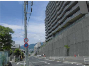 広島市西区井口台、マンションの外観画像です