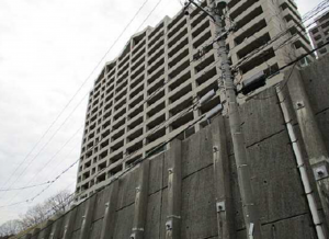 広島市西区井口台、マンションの外観画像です