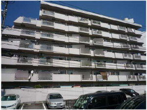 広島市南区上東雲町、マンションの外観画像です