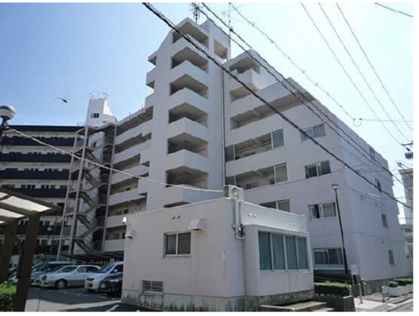 広島市南区上東雲町、マンションの外観画像です