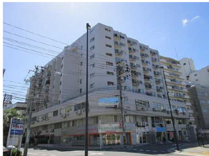 広島市東区光町、マンションの外観画像です