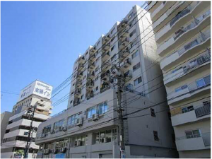 広島市東区光町、マンションの外観画像です