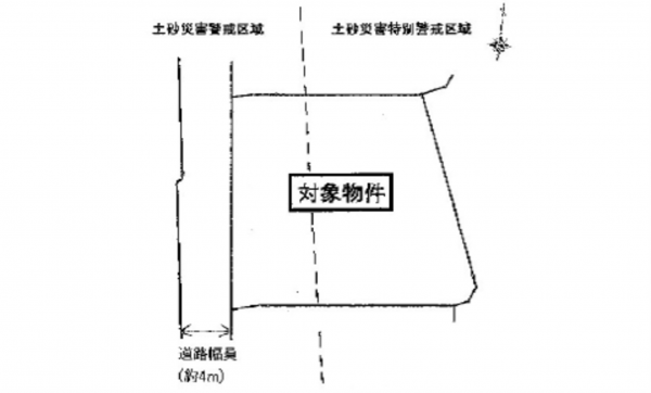 広島市西区己斐東、土地の間取り画像です