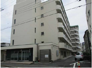 広島市西区東観音町、マンションの外観画像です