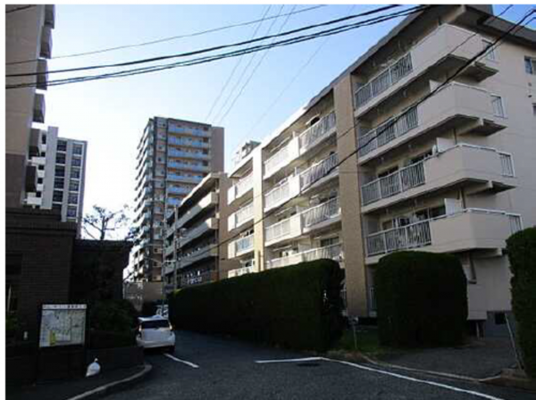 広島市西区井口明神、マンションの外観画像です