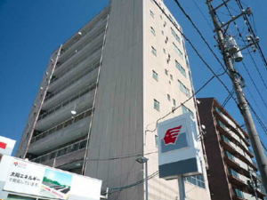 広島市南区東雲、マンションの外観画像です