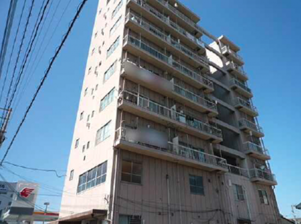 広島市南区東雲、マンションの外観画像です