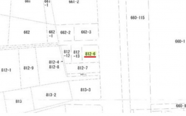 広島市南区仁保、土地の間取り画像です