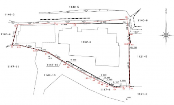 広島市東区牛田旭、土地の間取り画像です