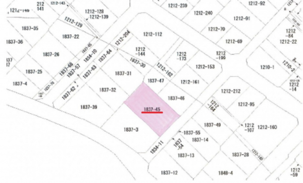 広島市西区己斐上、土地の間取り画像です