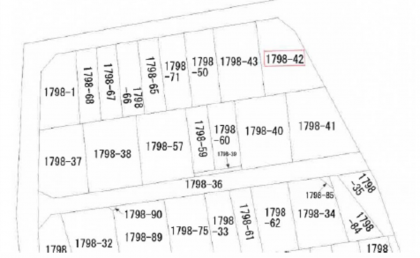 広島市東区上温品、土地の間取り画像です