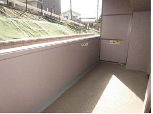 広島市東区上温品、マンションのバルコニー画像です