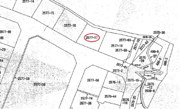 広島市東区福田、土地の間取り画像です