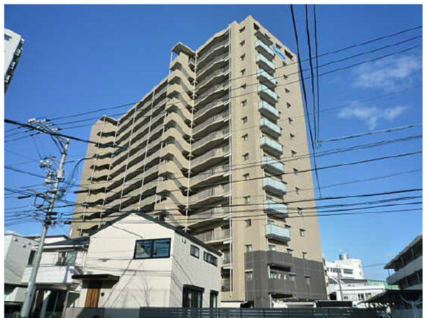 広島市南区皆実町、マンションの外観画像です