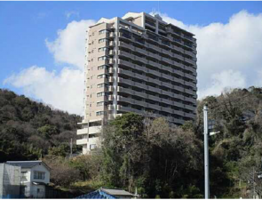 広島市東区牛田早稲田、マンションの外観画像です