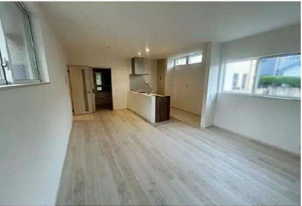 広島市東区福田、新築一戸建ての居間画像です