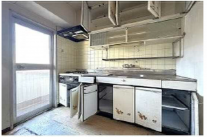 広島市中区舟入南、マンションのキッチン画像です